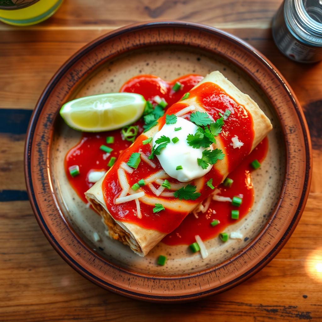 Burrito bañado — specialità del menù del ristorante messicano Tropico Latino a Sesto San Giovanni